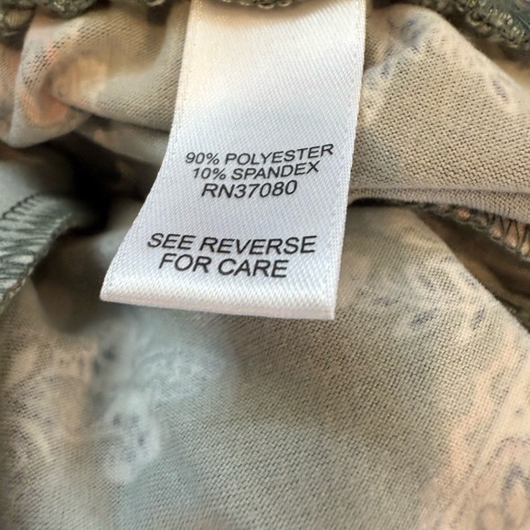 Cato Olive Paisley Print Pants 18/20 - Picture 6 of 7